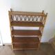 Wooden and rattan bookcase, 1970s-1980s