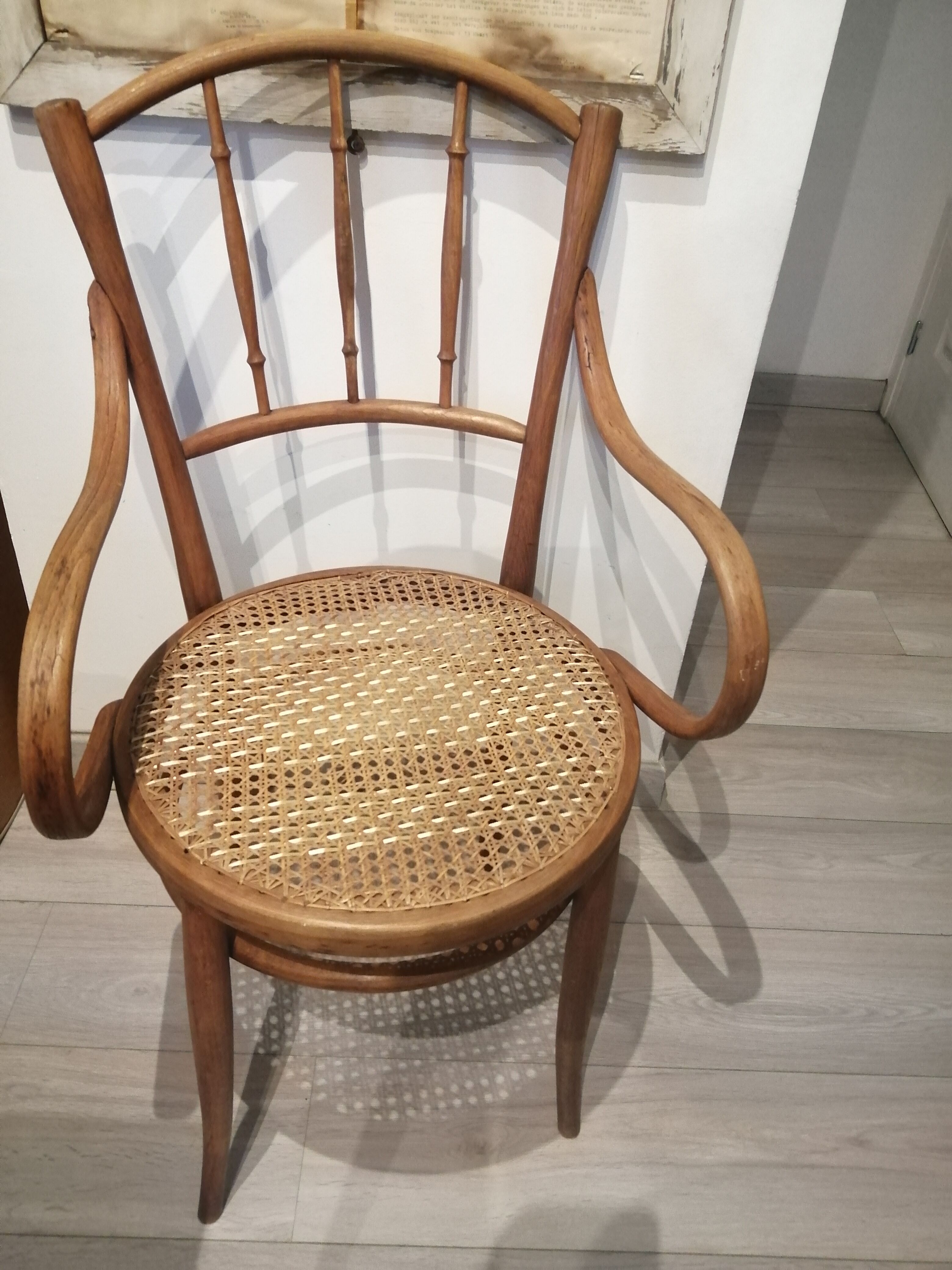 Fauteuil canné