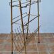 Entrance shelf shoe holder, vintage magazine door in tubular steel, 80 cm