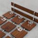 Vintage modern german geometric wall coat rack with umbrella stand, 1960s