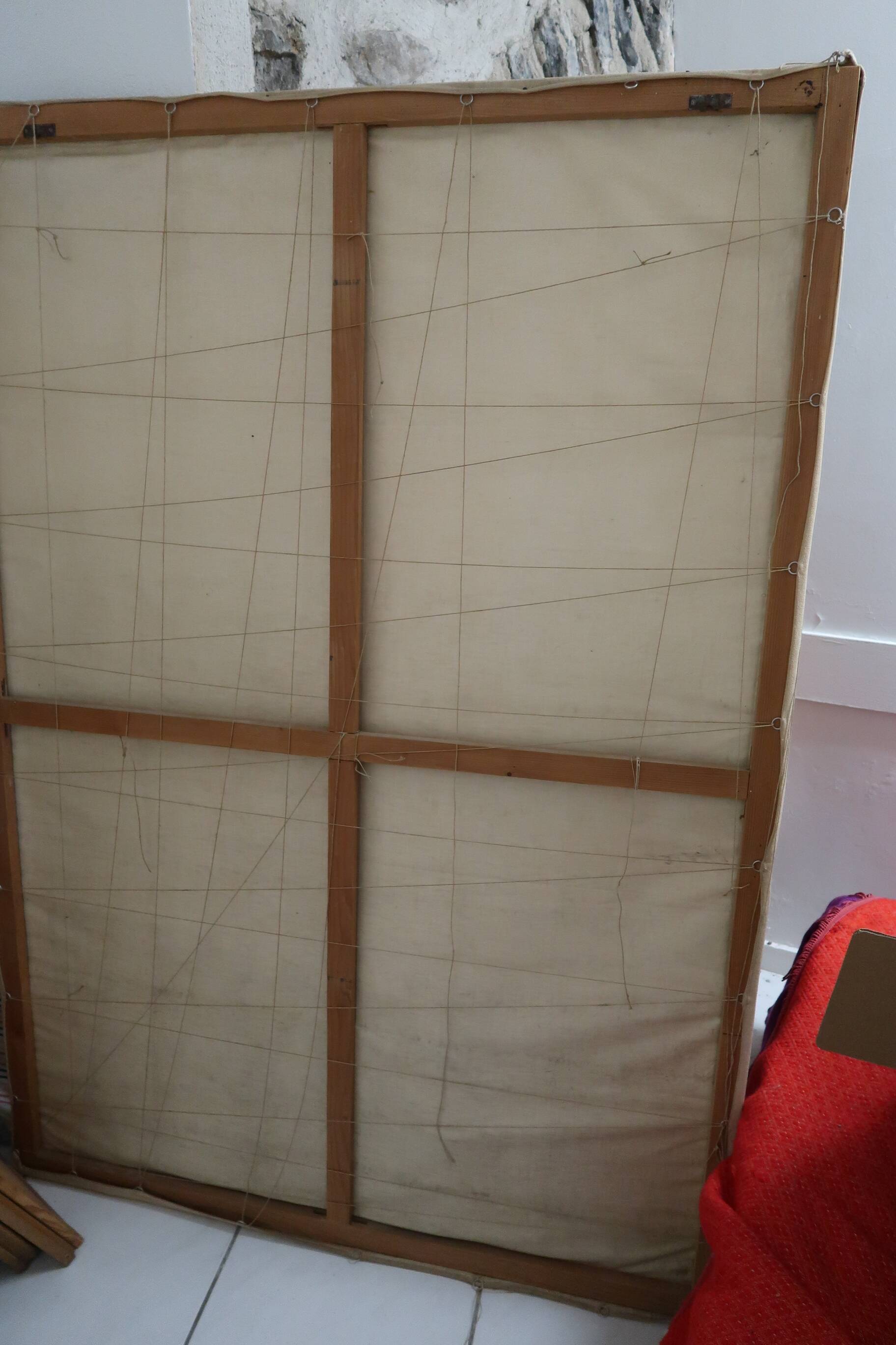 Decorative wall panel printed on canvas by Jean Lurçat "The noisy rooster"