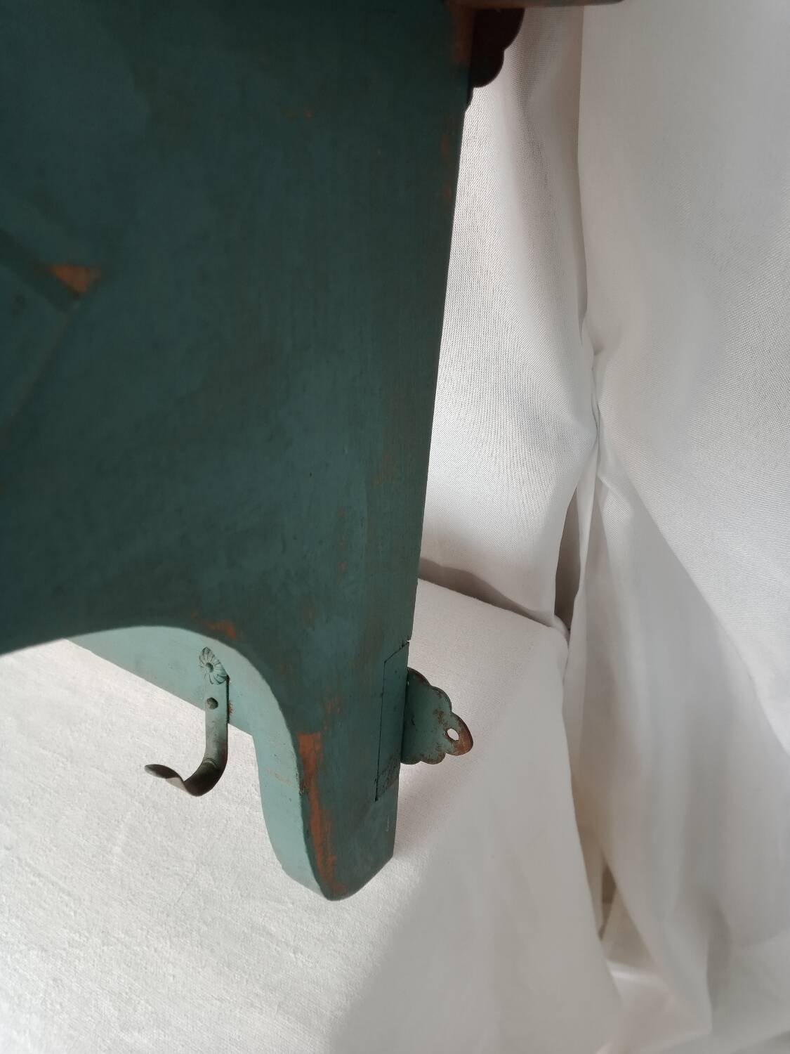 Old kitchen towel holder shelf