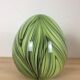 Green jungle chic ovoid glass vase