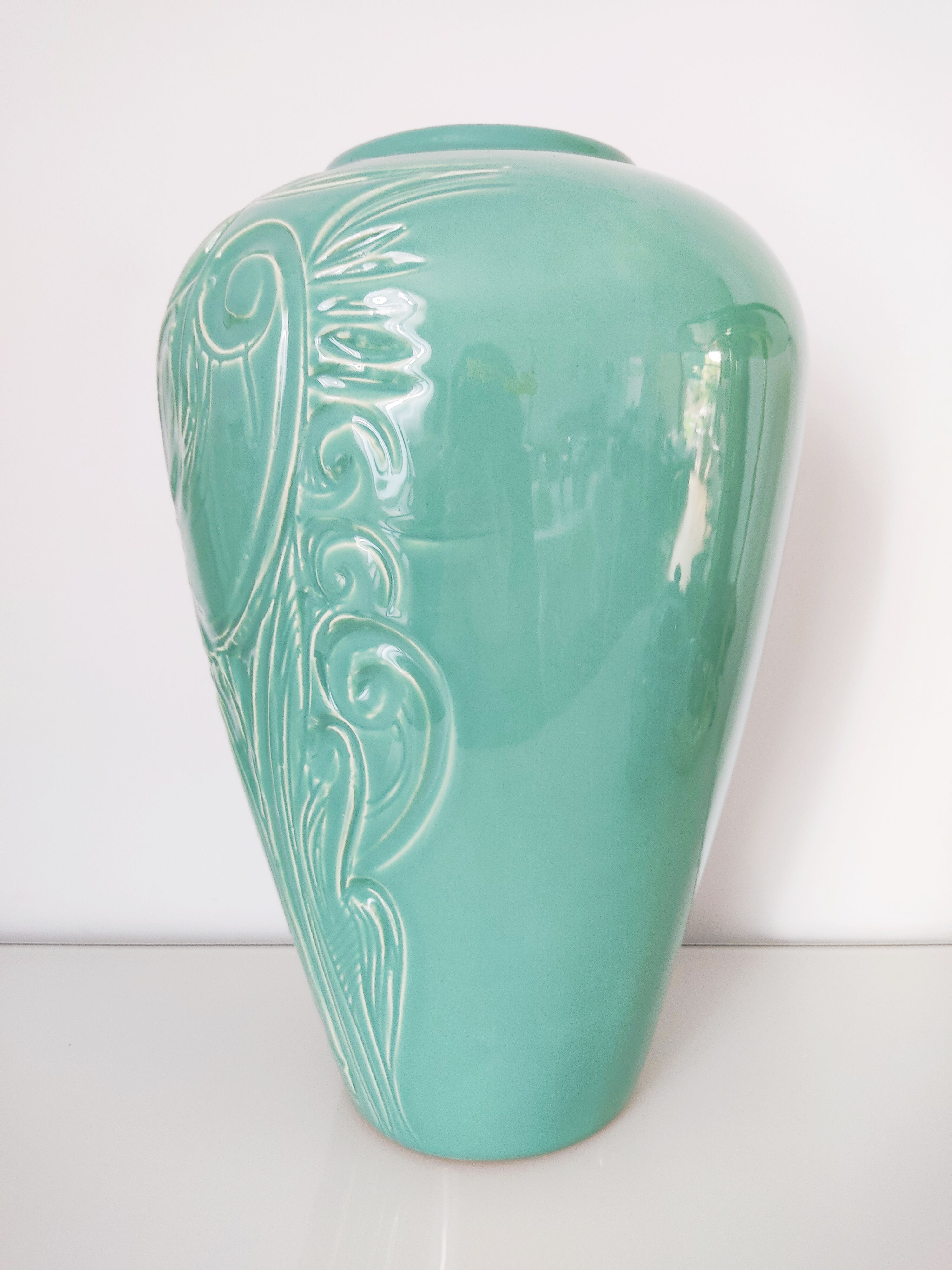 Vase Secla turquoise céramique portugaise