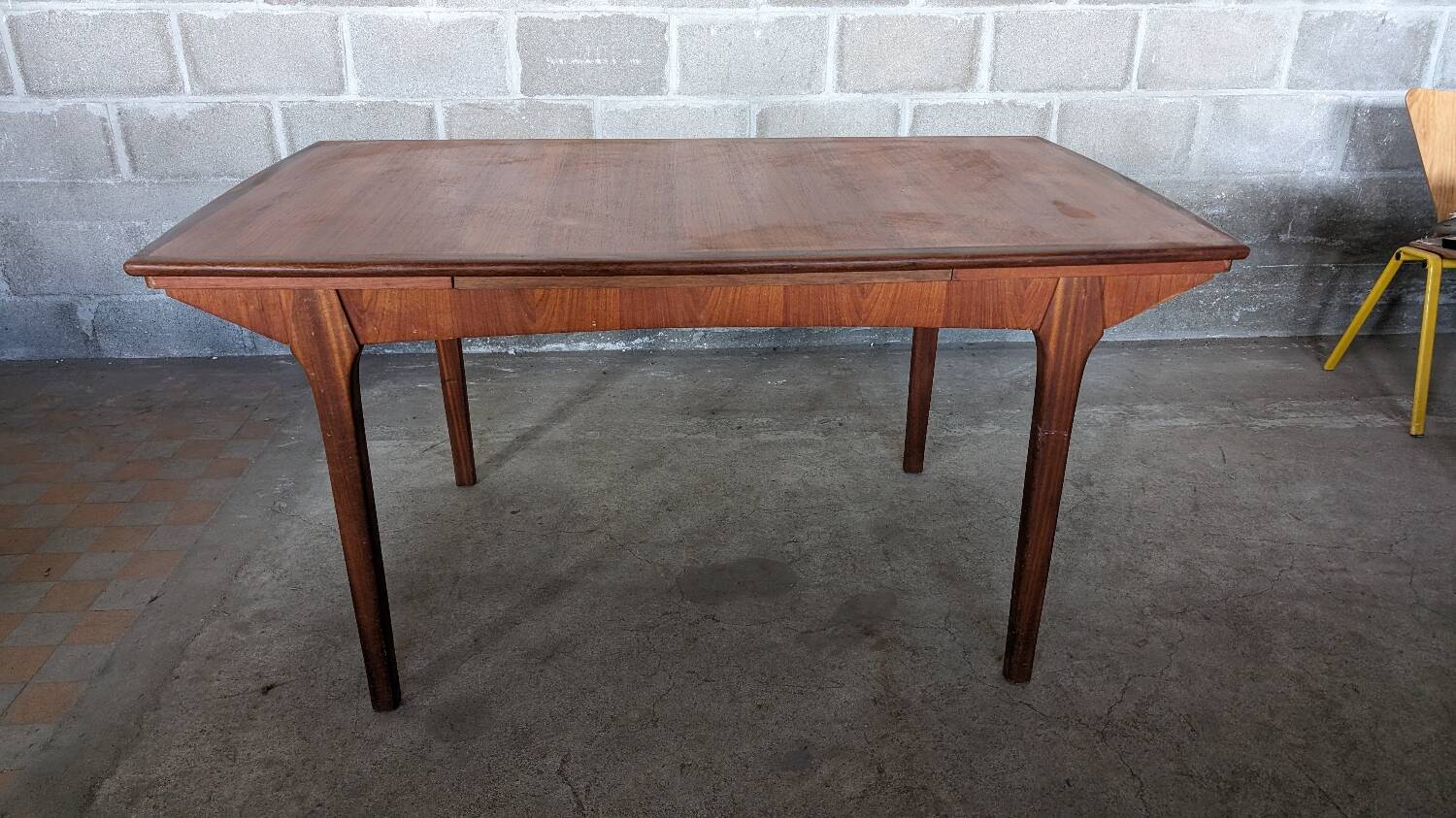 Table scandinave vintage avec rallonges