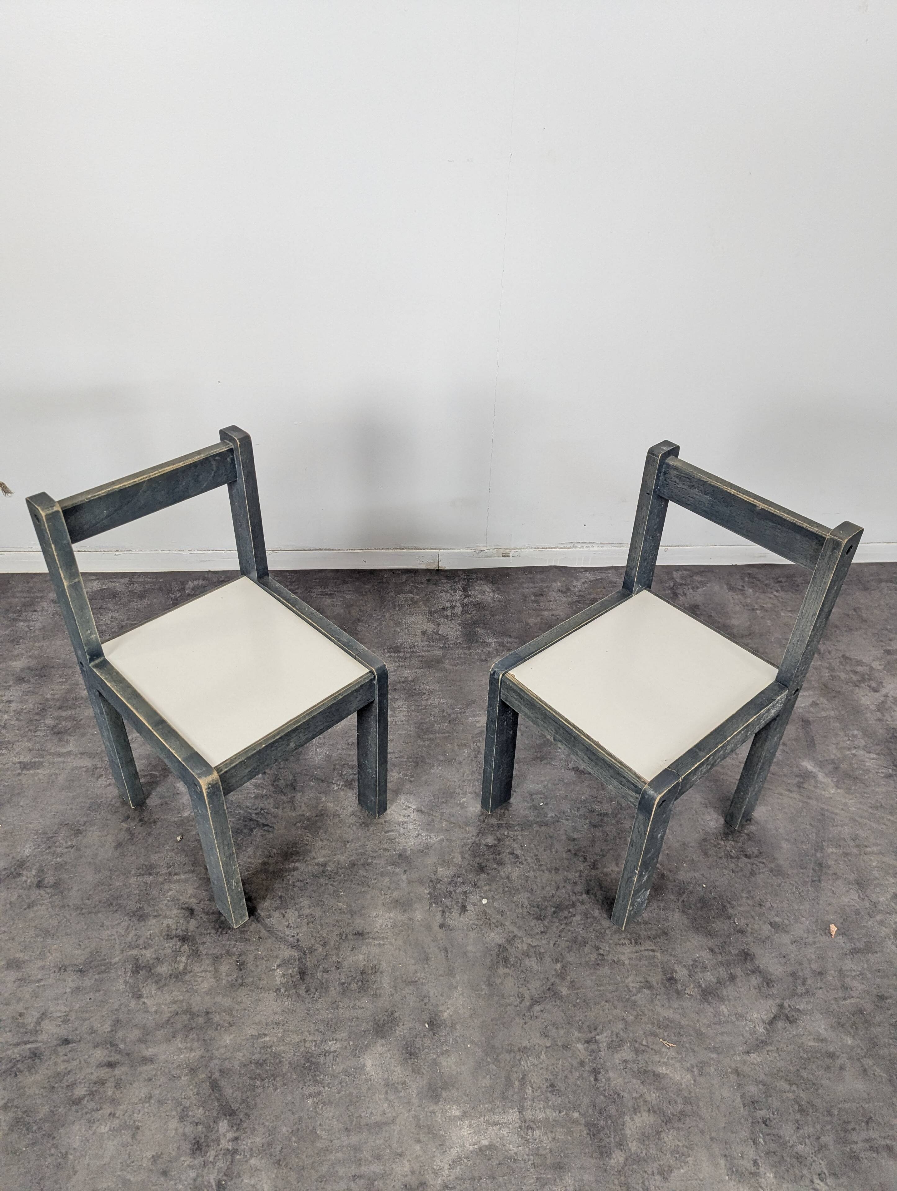 Pair of children's chairs