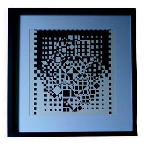 Tableau Vintage Art Optique - victor