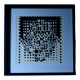 Tableau Vintage Art Optique - Victor Vasarely - Frame 40x40cm