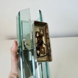 Italian wall light VECA for Fontana Arte – in chrome-plated steel and glass
