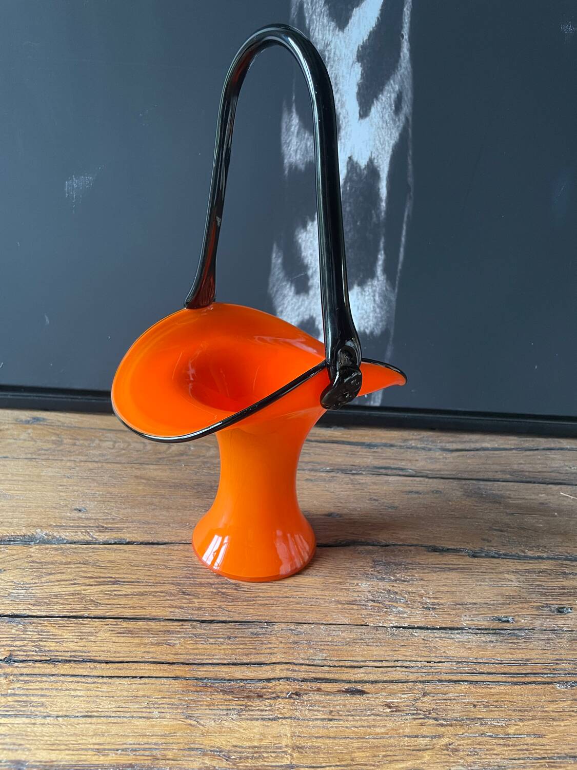 Art Deco blown glass vase