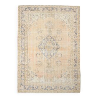 Tapis beige et bleu marine, 215x302cm