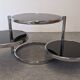 Table basse Space age à 3 plateaux par Leitmotiv-Swivel, Pays-Bas vers 1970