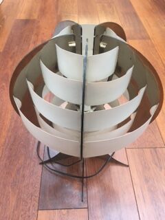 Morten Goettler lamp smoked plexiglas white slats