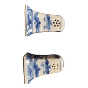 Salière et poivrière motif japonais