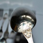 Boulenger household items 34 place settings Empire Marie-Louise 12 soup spoons 9 forks 11 dessert spoons