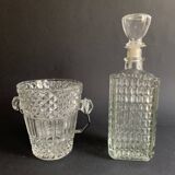 Carafe à whisky pointe de diamant, années 60