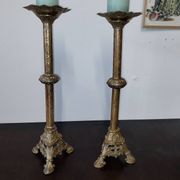 Antique brass candelabrum