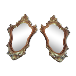 Paire d'anciens miroirs
