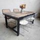 Patinated oak farm table