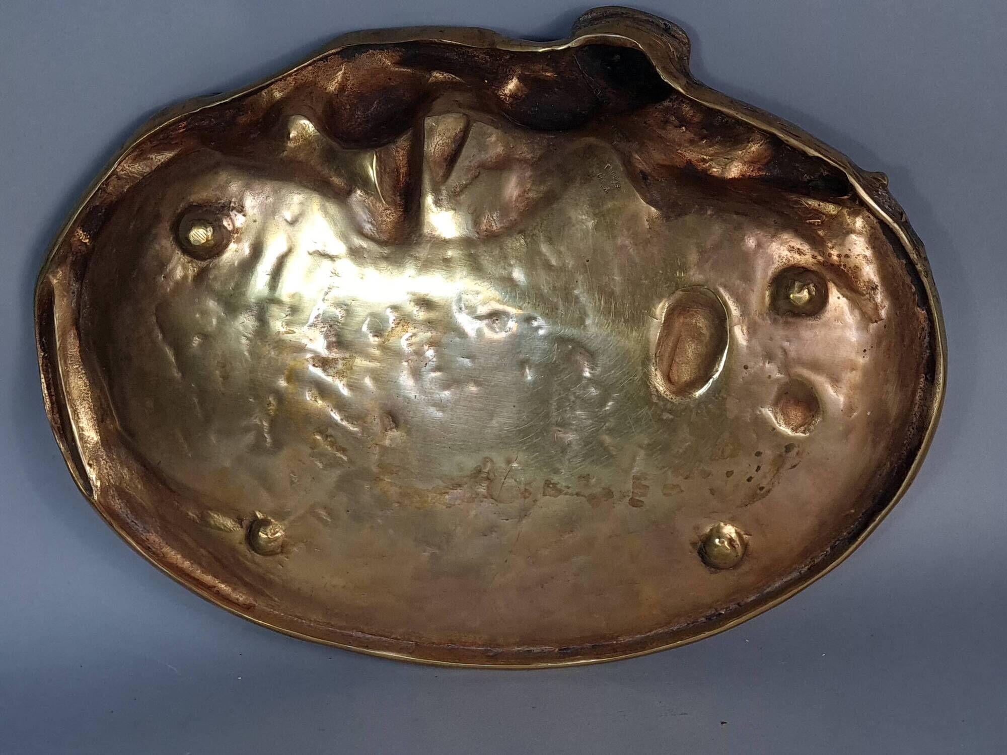 A. Marionnet Art Nouveau centerpiece gilt bronze, signed 41x30 cm C