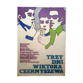 Affiche polonaise originale de 1968 vintage design
