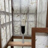 Pair of japanese antique shoji floor lamps (障子ランプ), taishō-era [大正]