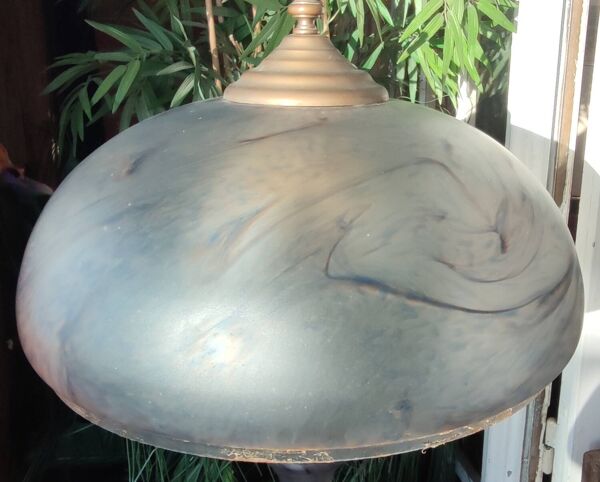 Grande lampe à poser verrerie de vianne pour suberville