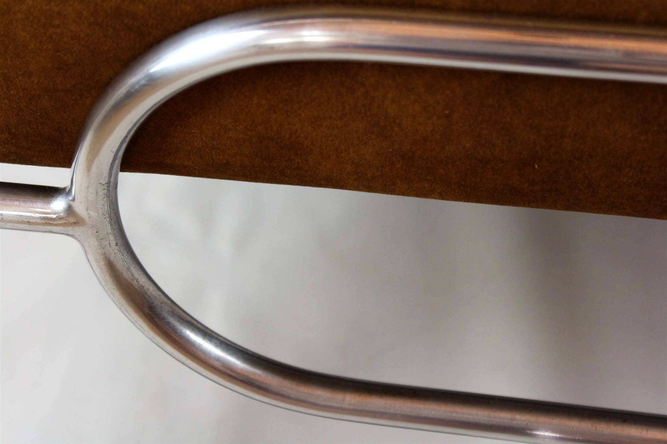 Restored Bauhaus Tubular Chrome and Steel Sofa from Hynek Gottwald, 1930s