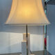 Travertine and brass lamp from the 70s