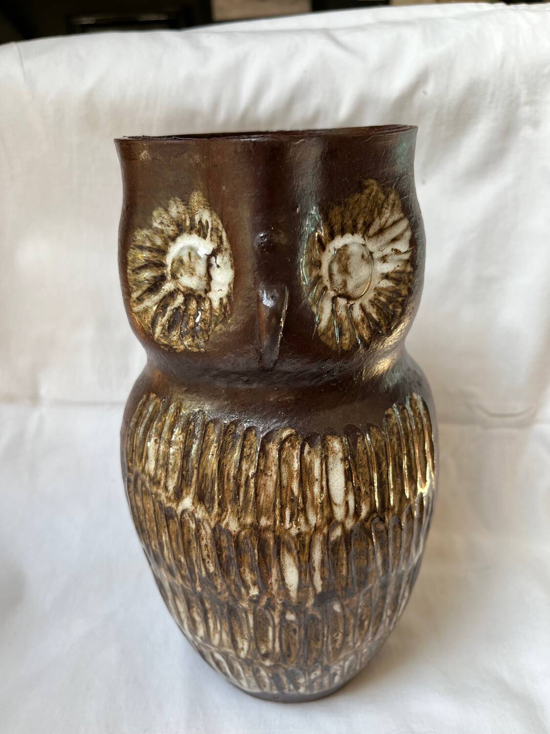 Vintage owl pitcher