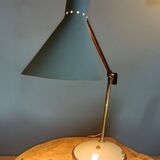 Gray metal diabolo lamp, 1950