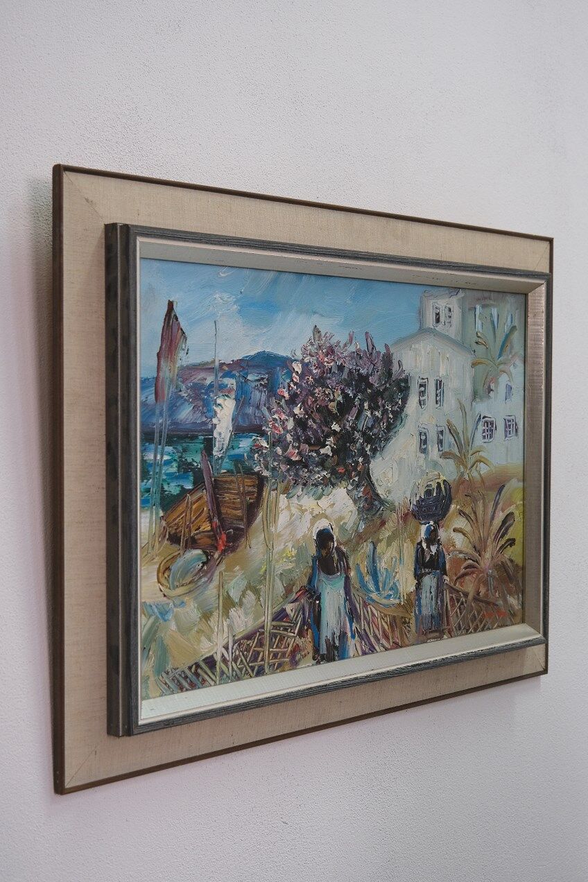 Eric Lo Ohlqvist (Eric Loo), Swedish Modern Painting, Oil on Canvas, 1960s