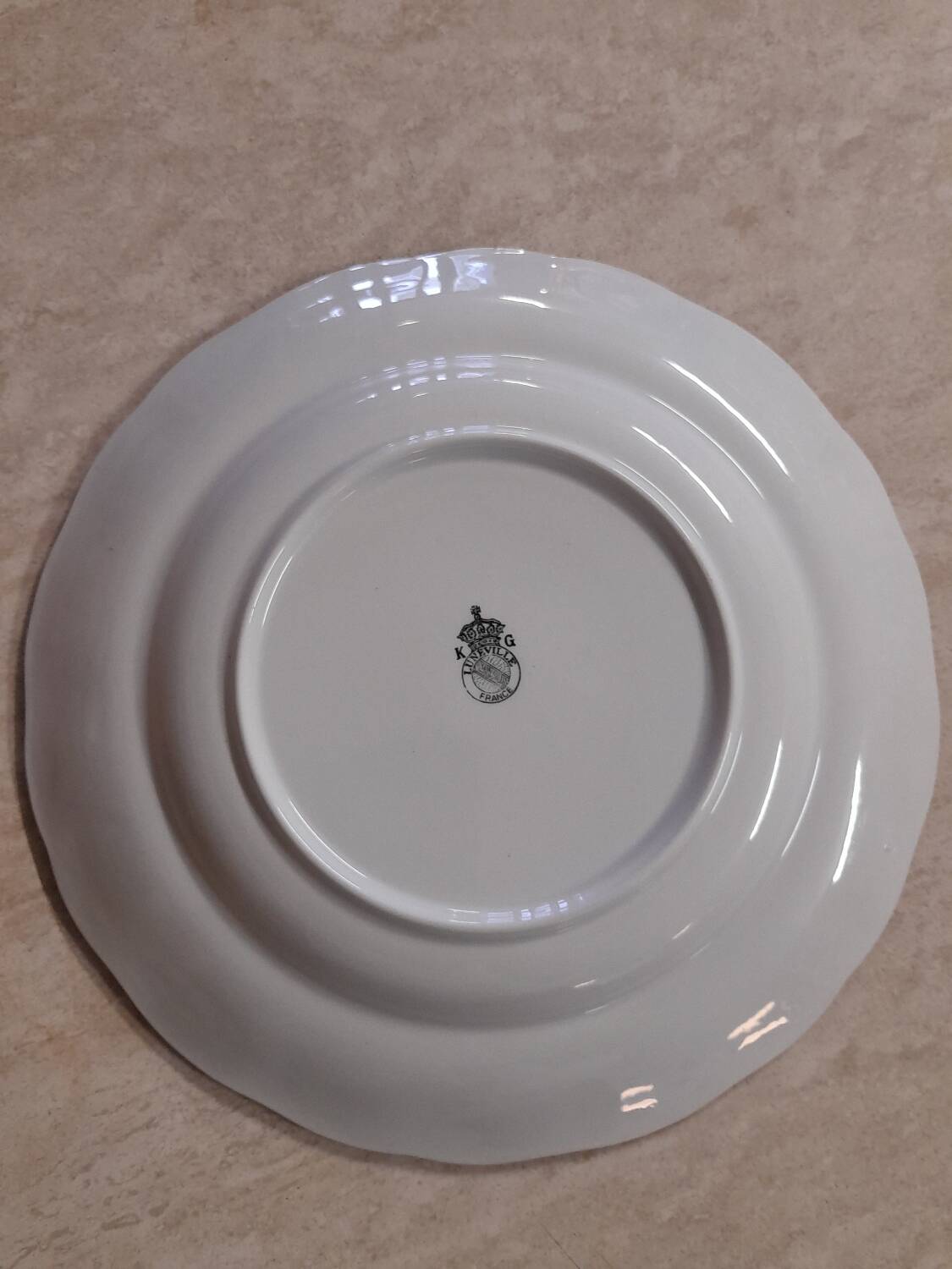 7 Lunéville porcelain plates
