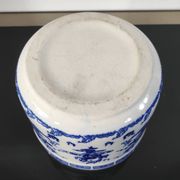 Cache-pot / Vintage porcelain brush pot