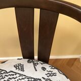 Chinese style chair, renovated & upholstered with Tigermountain by Dedar