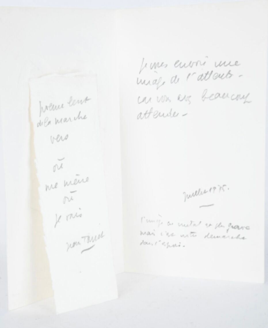 "Waiting" | Jean TOURET (1916-2004). Pressed zinc plate