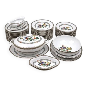 Service Volubilis bleus, Vieux Chine, Les Maîtres Porcelainiers Limogeauds