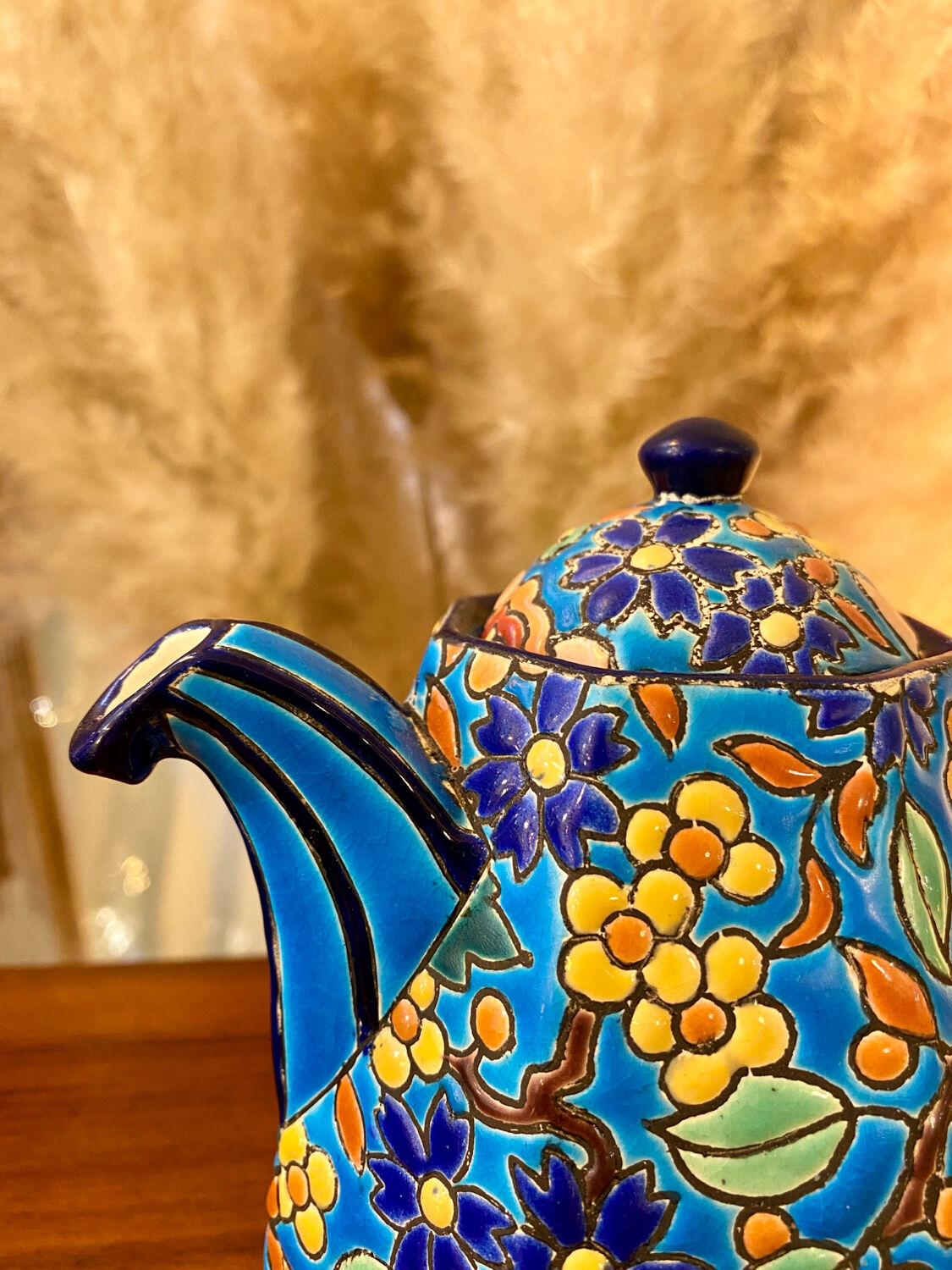 Coffee maker / pourer enamels of Longwy