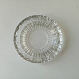 Large vintage molded glass ashtray