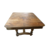 Table bois carrée avec 3 rallonges