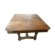 Square wooden table with 3 extensions