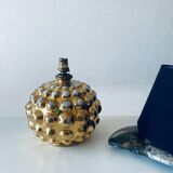 Gold bubble ceramic lamp