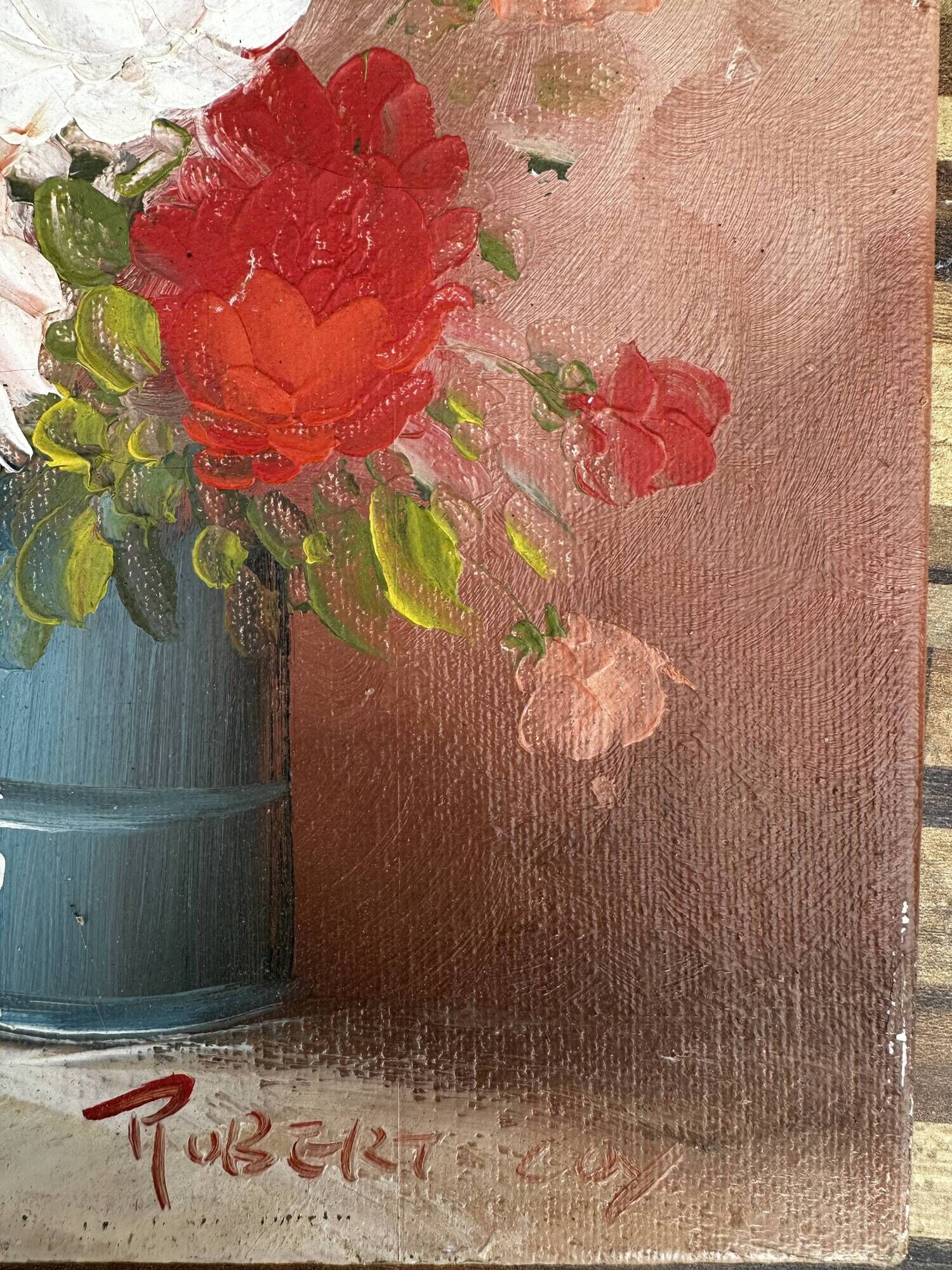Robert Cox (1934 - 2001) - Still Life Painting Bouquet of Flowers