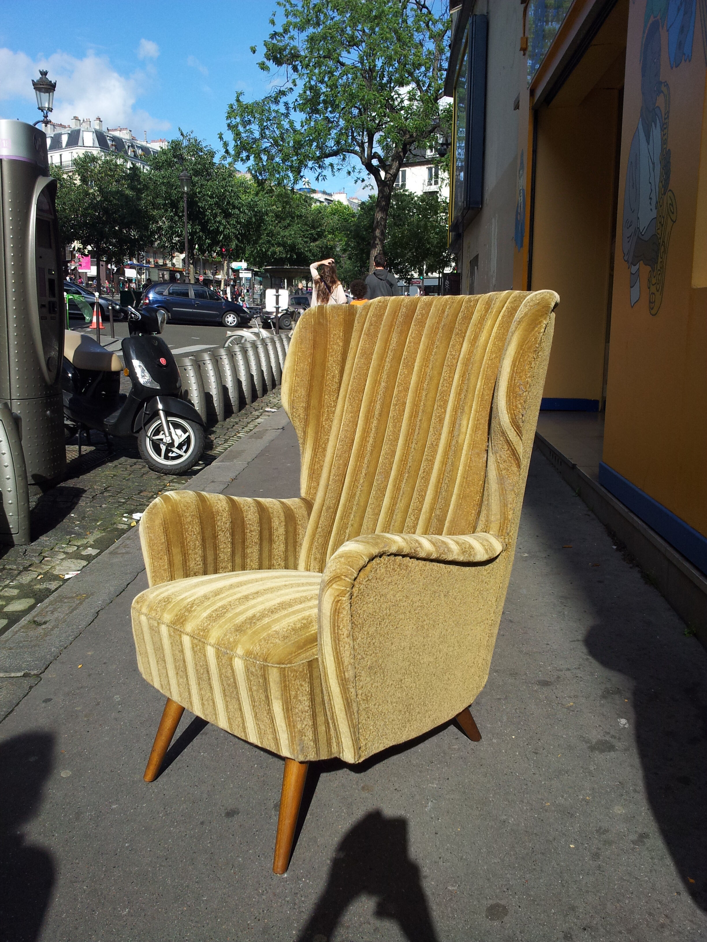 Fauteuil Bergère à oreilles années 50 60 Wing Chair