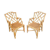 Vintage rattan armchair Italian work