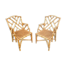 Vintage rattan armchair Italian work