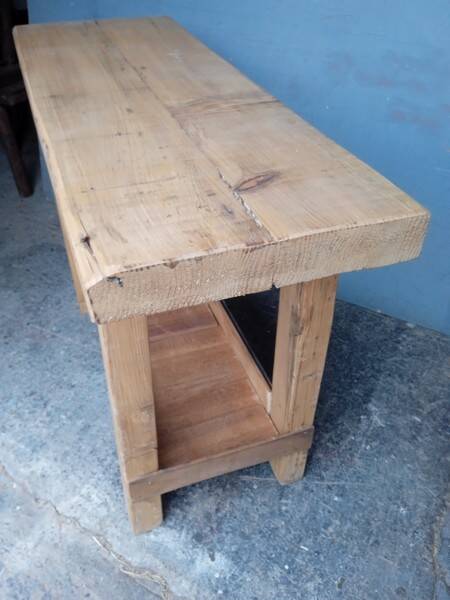 Workbench 120cm old solid wood