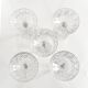 Set of 5 crystal champagne glasses from Saint-Louis | Gavarni model