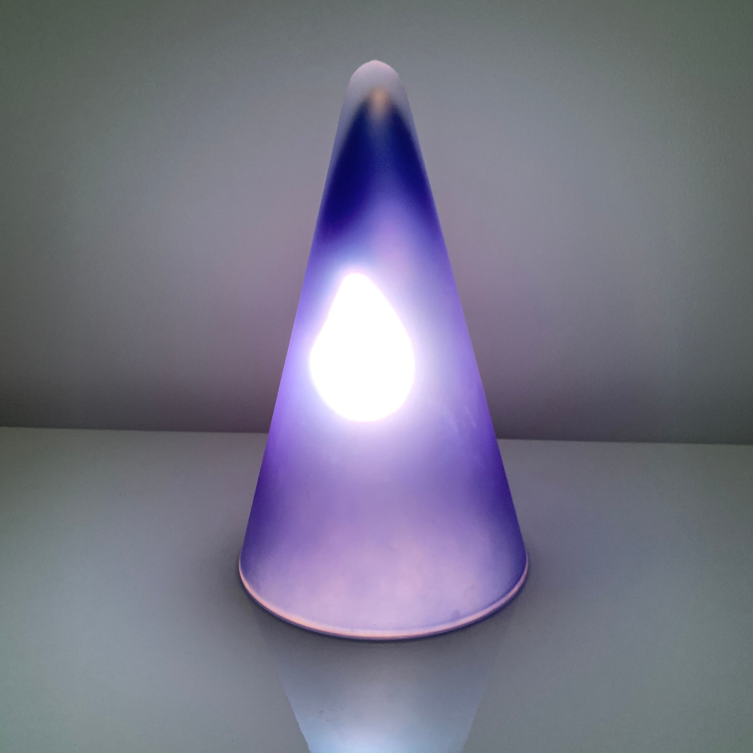 Teepee lamp blue conical tipi cone glass sce habitat 80
