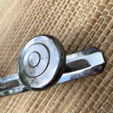 Chrome wall coat rack with 4 hooks, 40s-50s